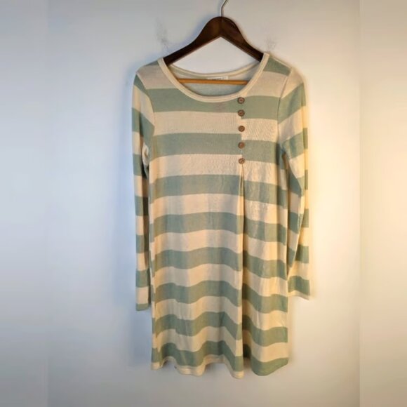 Reborn J Mint Green Striped Dress / Small - Picture 1 of 4